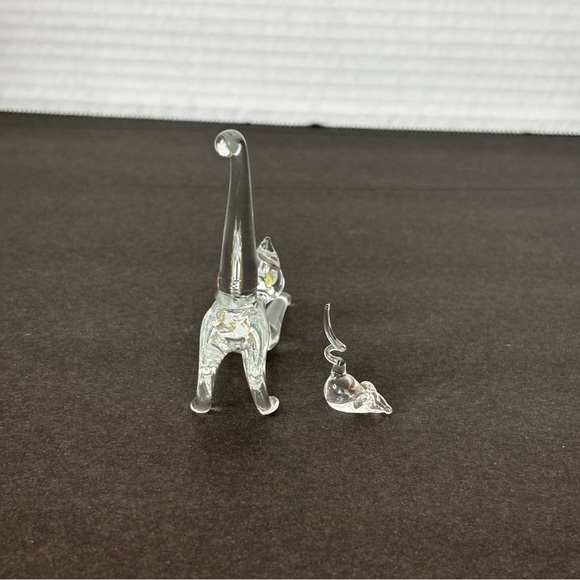 (2) Art Glass Cat And Mouse Figurines - Picture 5 of 13